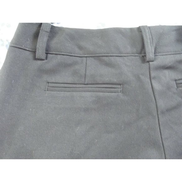 Mixit Size 4 Solid Black Bermuda Dress Shorts pleated buttons polyester stretch - Picture 12 of 12